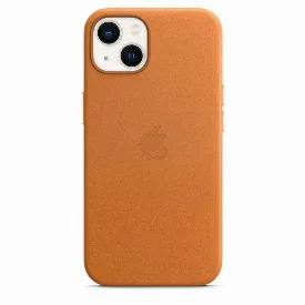 Чехол Apple iPhone 13 Leather Case, Golden Brown, коричневый